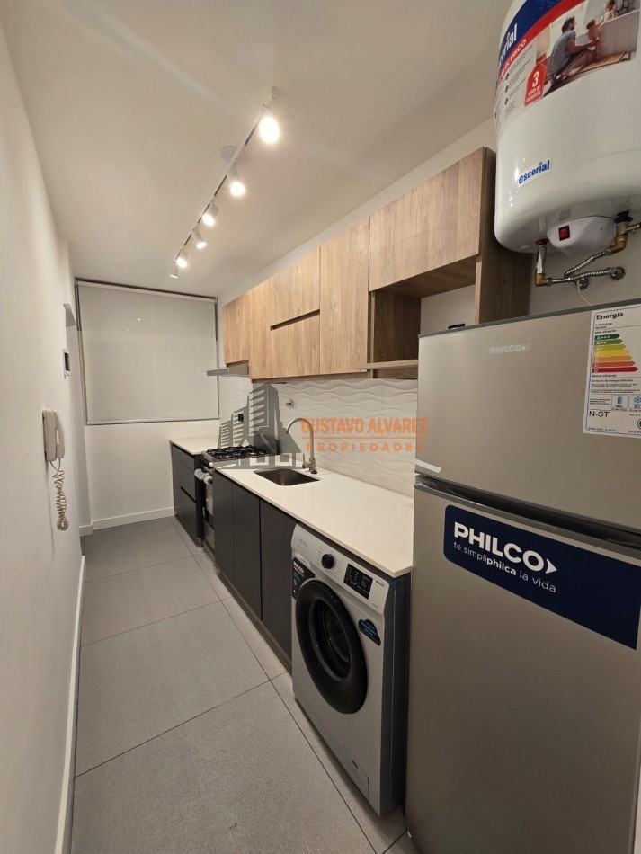 Moderno departamento de 2 ambientes con balcon a la calle 